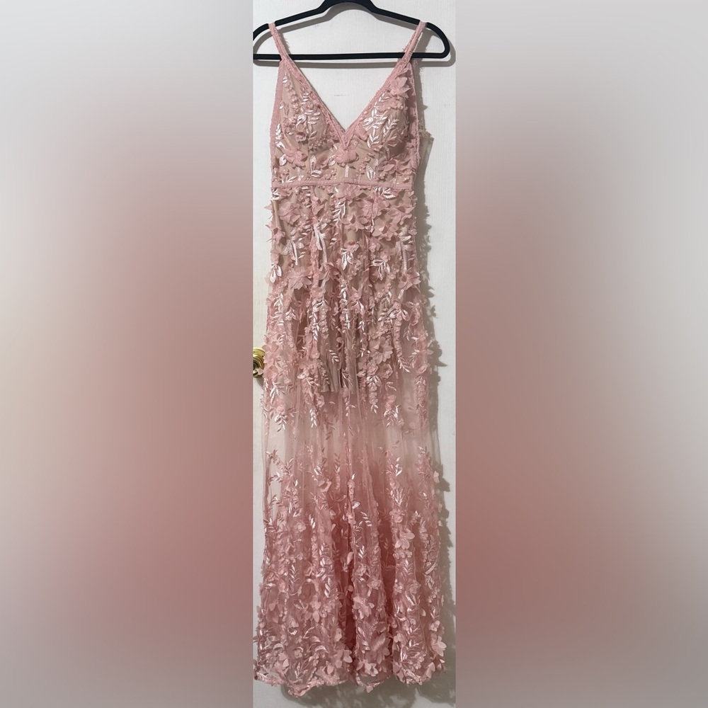 Gianni Bini Light Pink Floral Dress size 6